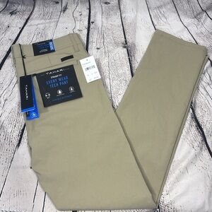 Tahari Tan Chinos Classic Straight Leg